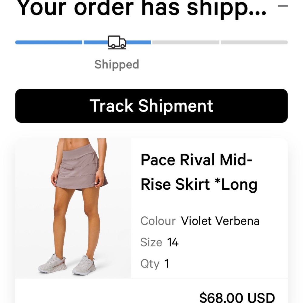 🍋 Lululemon Pace Rival Skirt long | 14
Great pre-owned condition smoke-free home